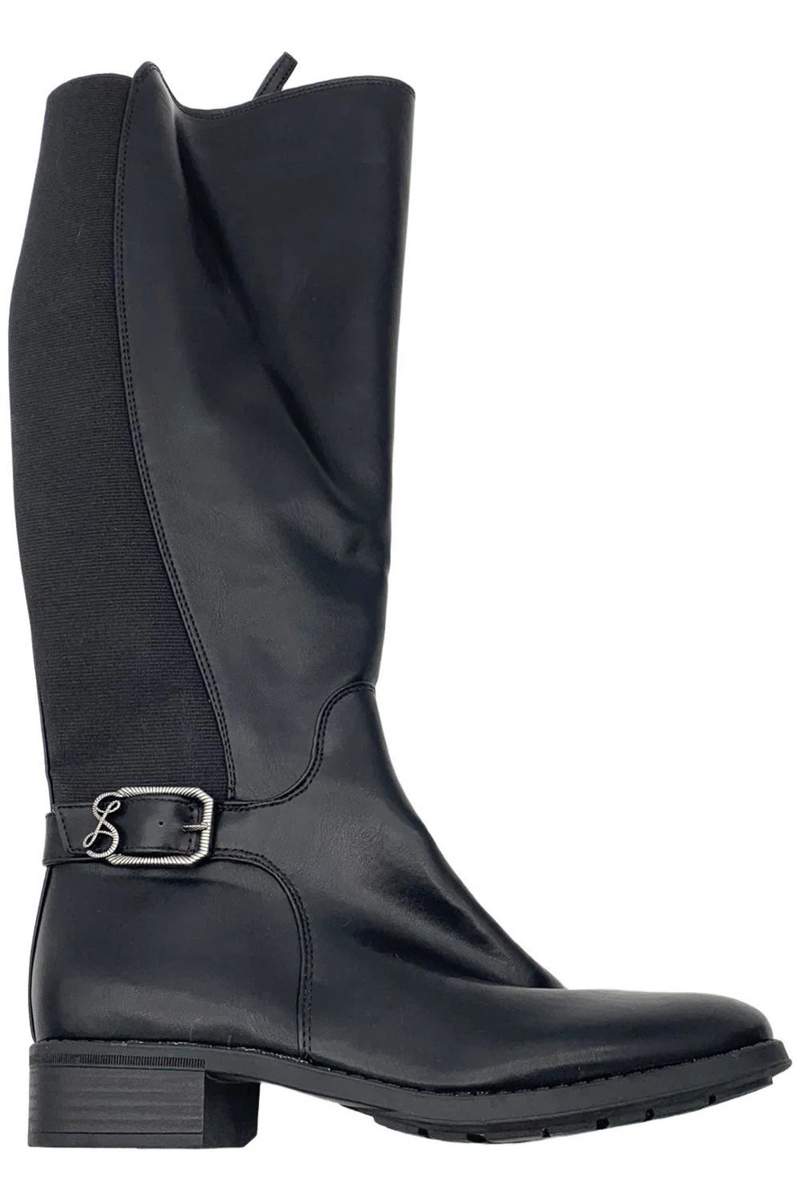 Sam and Libby Women's Percy Medium Calf Knee High Riding Boots Black - Medium